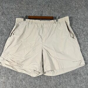 Columbia FPG Men's Shorts Size Large Beige Tan Outdoor Performance‎ Fishing Gear